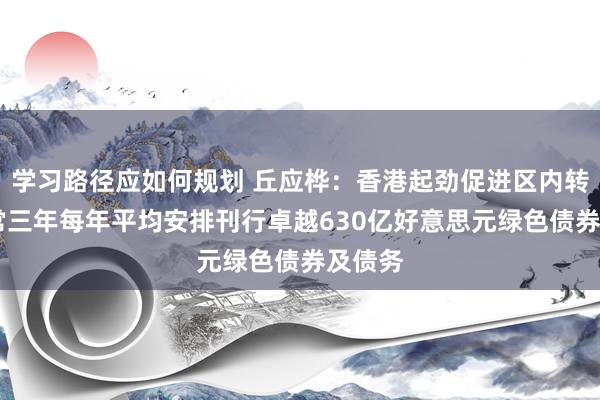 学习路径应如何规划 丘应桦：香港起劲促进区内转型 往常三年每年平均安排刊行卓越630亿好意思元绿色债券及债务