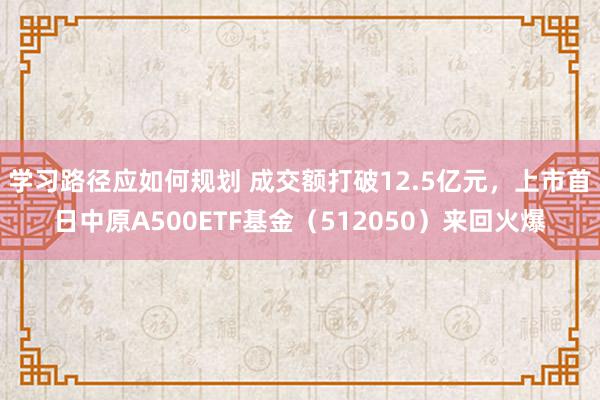 学习路径应如何规划 成交额打破12.5亿元，上市首日中原A500ETF基金（512050）来回火爆